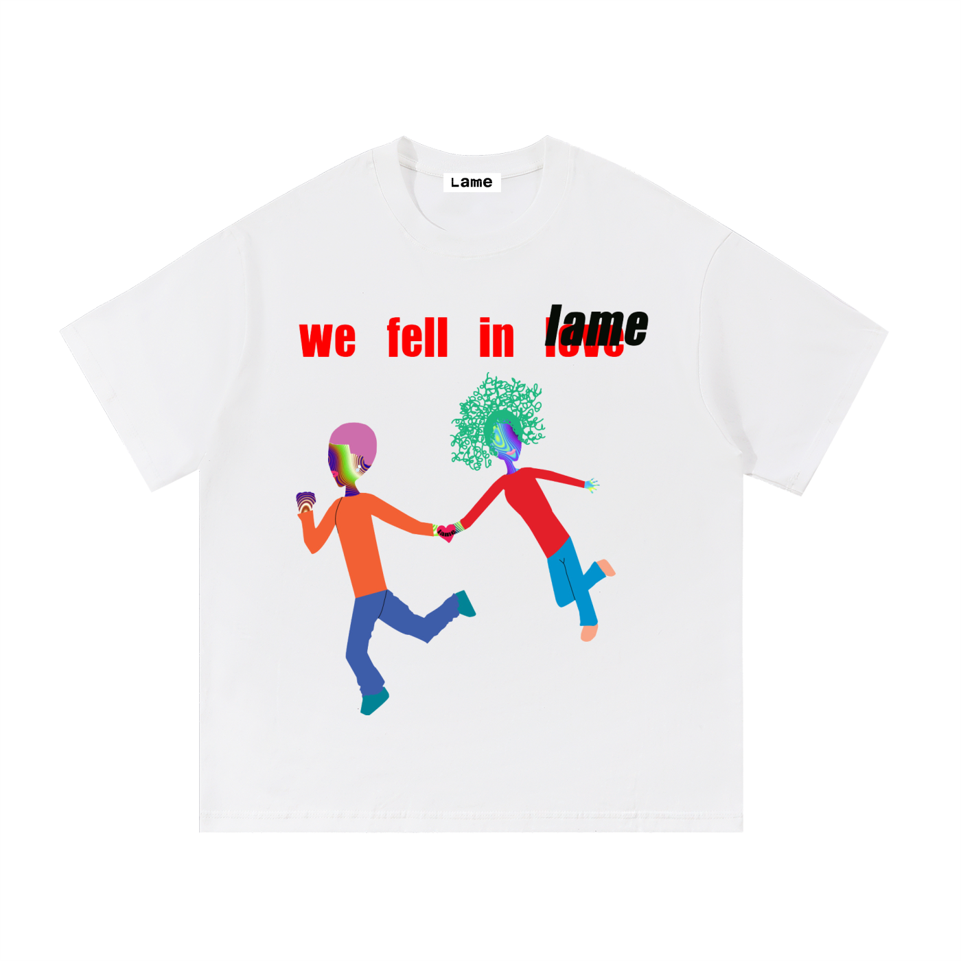 WE FELL IN LAME TEE